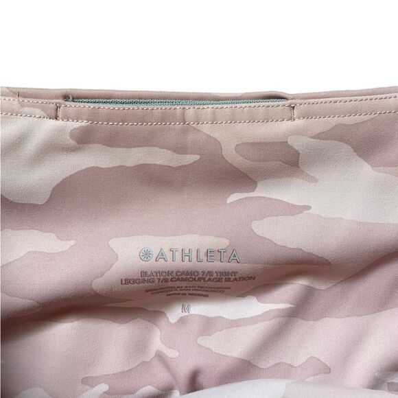 ATHLETA Elation Camo 7/8 Tight Luxe Pink Size Medium - Picture 7 of 7